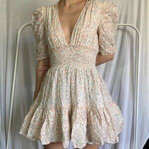 Cleobella Floral Cream Dress